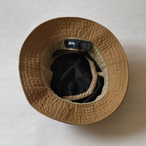 Stussy Stock Bucket Hat Bronze Camel Sz. S/M - Picture 3 of 4
